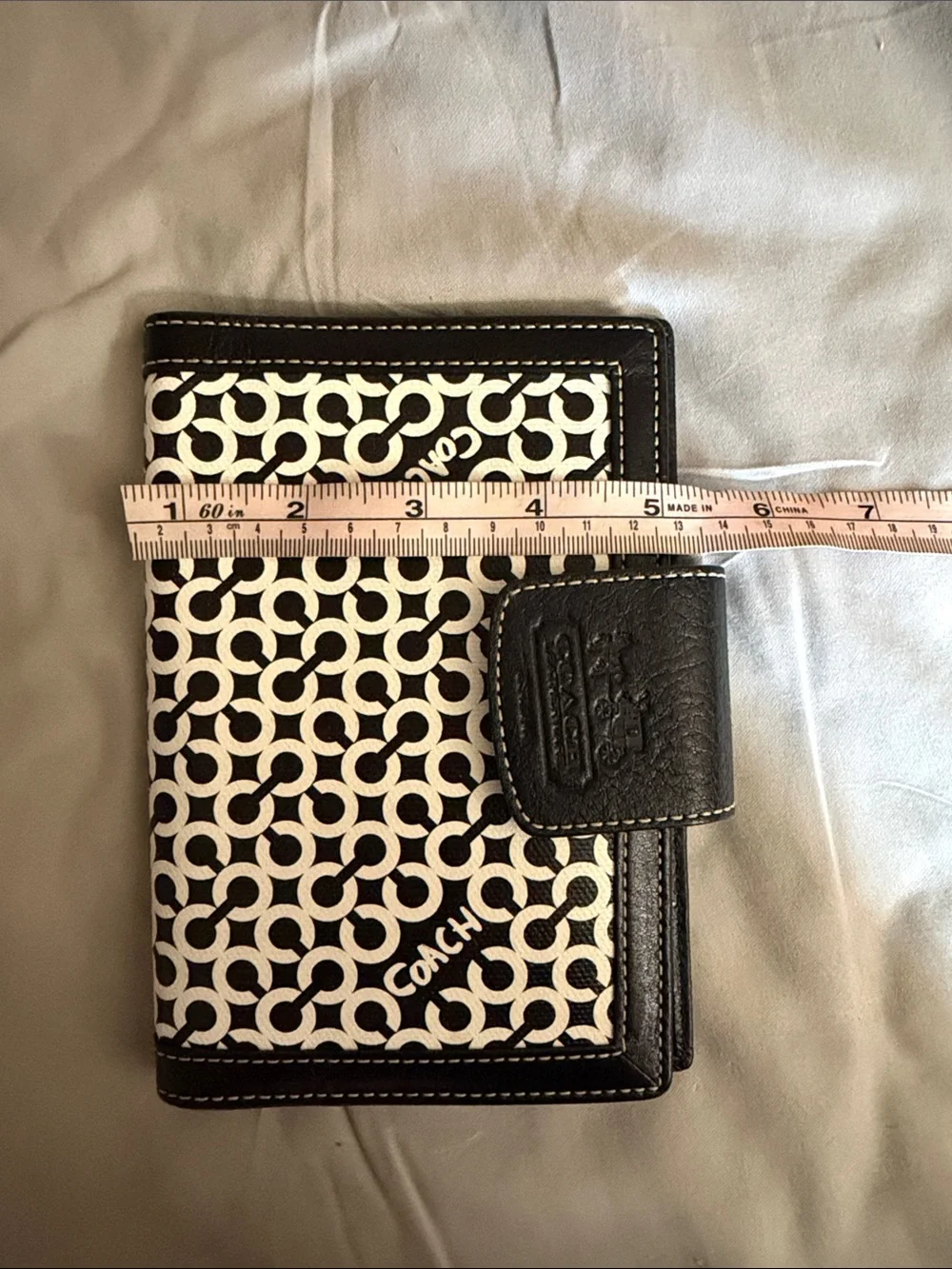 Coach Penelope Op Art Agenda or check book/ passport holder